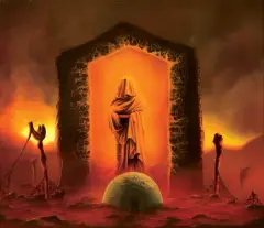 Ryszard Rosiński, NECRONOMICON II, 1984, olej, płótno