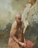 Jerzy Duda-Gracz, KONCERT WIECZORNY, 1994, olej, płyta pilśniowa