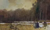 Jerzy Duda-Gracz, WIEŚ BUK — ZMARŹLAKI, 1996, olej, płyta
