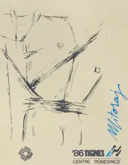 Igor Mitoraj, PLAKAT AUTORSKI, 1986, serigrafia barwna, karton