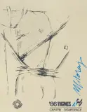 Igor Mitoraj, PLAKAT AUTORSKI, 1986, serigrafia barwna, karton