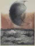 Piotr Smolnicki, ZAĆMIENIE, 1986, technika własna, papier