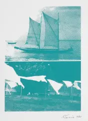BEZ TYTUŁU by Jan Tarasin, 1990, serigrafia jednobarwna, papier, offered Aug 2023
