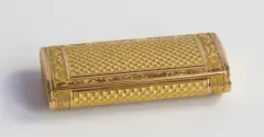 Pierre Andre Montauban, ZŁOTA TABAKIERKA, Paryż, 1809-1819, złoto odlewane, cyzelowane