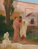 Stefan Bakałowicz, QUO VADIS – LIGIA I WINICJUSZ, 1897, olej, deska