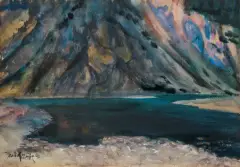 Teodor Grott, DUNAJEC, 1911, akwarela, papier