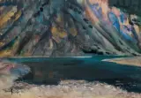 Teodor Grott, DUNAJEC, 1911, akwarela, papier