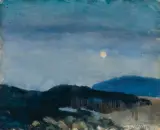 Teodor Grott, NOKTURN, 1917, akwarela, papier