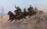 Z ZAOPATRZENIEM by Czesław (I. Zygmuntowicz) Wasilewski, olej, płótno, offered Jun 2023
