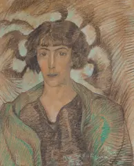 Stanisław Ignacy Witkiewicz, PORTRET KOBIETY, 29 XI 1925, pastel, papier
