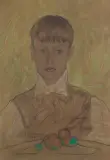 Stanisław Ignacy Witkiewicz, PORTRET CHŁOPCA, II 1937, pastel, papier