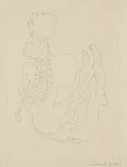 BEZ TYTUŁU by Jan Dobkowski, 1976, ołówek, papier żeberkowy kremowy, sold Jun 2023