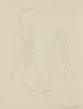 Jan Dobkowski, BEZ TYTUŁU, 1976, ołówek, papier żeberkowy kremowy
