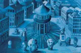 MIASTO IDEALNE by Edward Dwurnik, 1993, olej, płótno, sold Jun 2023