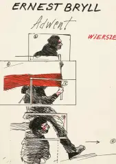 Andrzej Wajda, ILUSTRACJE DO WIERSZY ERNESTA BRYLLA, 1986, kolaż, tusz, flamaster, papier