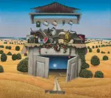 Jacek Yerka, POLNY KREDENS, 1997, akryl, płótno