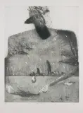 Zbigniew Biel, Znawca pogody, 1988, akwaforta, akwatinta, sucha igła, papier kremowy