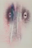 Mieczysław Janikowski, BEZ TYTUŁU, frottage, akwarela, gwasz, pastel, tusz, papier