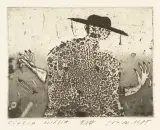 Jacek Sroka, CIOCIA WIESIA, 1985, akwaforta, akwatinta, odprysk, papier