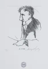 Andrzej Wajda, PORTRET TADEUSZA KANTORA, 1981, druk, papier