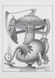 Jacek Yerka, Gąszcz algebraiczny - 3, 2023, ołówek, karton