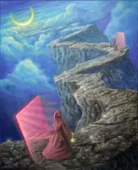 Konstantyn Płotnikow, GOING THE SAME WAY, 2022, akryl, płótno