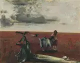 Janusz Lewandowski, LANDSCAPE WITH A GOAT