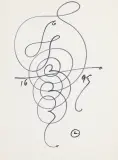 Sygnatura by Franciszek Starowieyski, 1995, flamaster, papier kremowy, sold Apr 2023