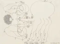 Jan Dobkowski, BEZ TYTUŁU, 1993, ołówek, papier kremowy