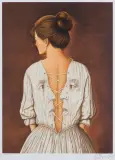 SHE STOOPS TOO FOLLY by Rafał Olbiński, inkografia, papier, sold Mar 2023