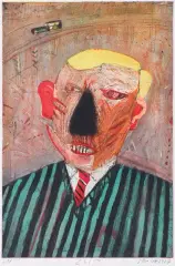 NOS by Jacek Sroka, 1987, akwaforta barwna, papier, offered Mar 2023