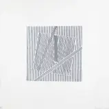Henryk Stażewski, KOMPOZYCJA LINII, 1974, serigrafia, papier kremowy