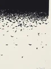 PTAKI by Jan Tarasin, 1975, serigrafia, papier kremowy, sold Mar 2023