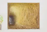 ZŁOTA ALEJA by Jacek Yerka, 2009, kredki, ołówek, karton, sold Mar 2023