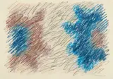 SZKIC DO OBRAZU by Wojciech Fangor, 1969, kredka olejna, papier, offered Mar 2023