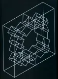 Zbigniew Gostomski, PENETRACJA KWADRATU, 2000/2015, lightbox (druk na plexi, podświetlenie)