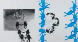 Marek Chlanda, UZDROWISKO – FRAGMENT NR 21/4, akryl, węgiel, papier
