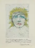 Andrzej Wajda, PORTRET KRYSTYNY JANDY, 1985, tusz pióro, akwarela, papier kremowy