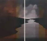 Łukasz Patelczyk, KOMPOZYCJA ABSTRAKCYJNA XIII, 2019, olej, płótno