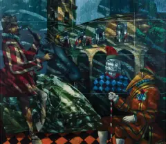 Tomasz Sętowski, BEZ TYTUŁU, 1993, olej, płótno