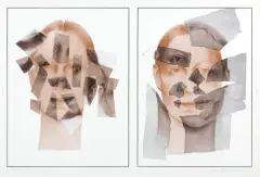 Krystyna Piotrowska, REKONSTRUKCJA 3, 1977, autooffset, papier