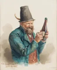 Peter Krämer II, KONESER, akwarela, gwasz, karton