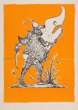 Z TEKI „ZABAWNE SNY PANTAGRUELA” by Salvador Dalí, 1973, litografia barwna, papier japoński, offered Dec 2022