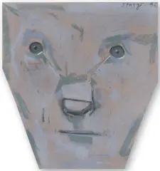 MASKA by Stasys Eidrigevičius, 1996, pastel, papier, sold Dec 2022