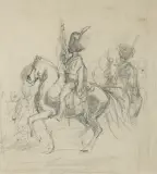 Piotr Michałowski, PUŁK STRZELCÓW KONNYCH - SZKIC DWUSTRONNY