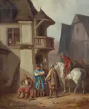 Henryk Pillati, POWRÓT LISOWCZYKÓW, 1868, olej, płótno