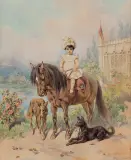 Juliusz Kossak, PORTRET MAŁEJ KSIĘŻNICZKI