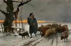 Ernst Adolph Meissner, PASTERZ, olej, płótno