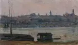 Tadeusz Cieślewski, WARSZAWA NOCĄ, 1936, olej, płótno
