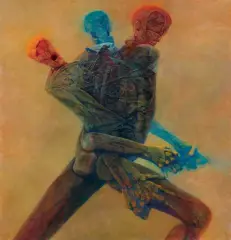 Zdzisław Beksiński, IZ, lata 1985-1990, olej, płyta pilśniowa